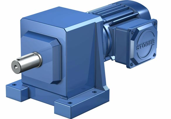 Asynchron-Stirnradgetriebemotoren: Kompakter IE3 Stirnradgetriebemotor für raue Industrieumgebung.